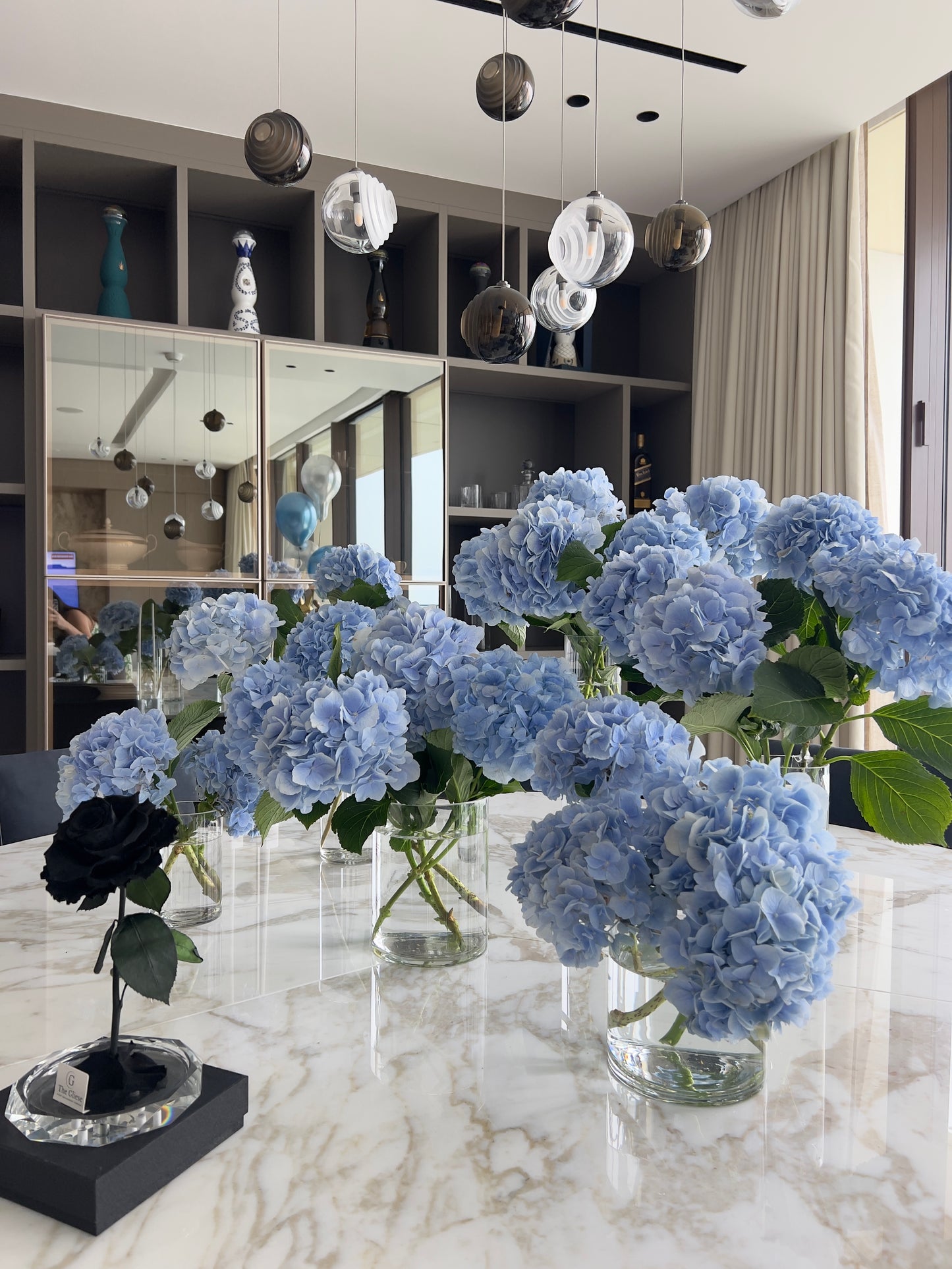 "Exclusive Blue" decor for special event