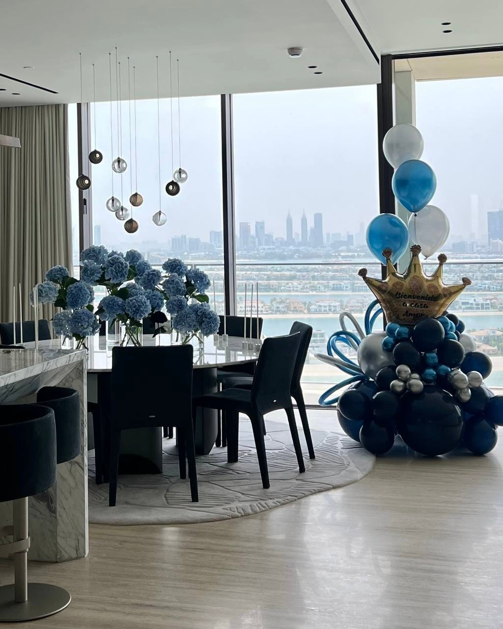 "Exclusive Blue" decor for special event